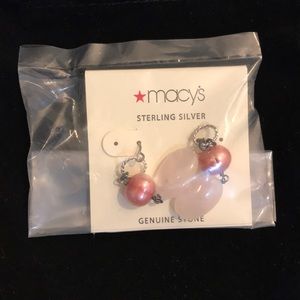 Sterling Silver and Rose Quartz Earings